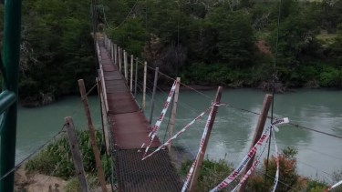 La pasarela está inhabilitada. Foto: gentileza