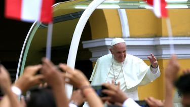El Papa Francisco pidió por la paz en Perú. Foto Archivo,