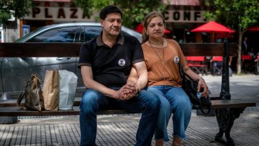 Los papás de Fernando presenciaron todas las audiencias, al igual que los acusados. Foto Télam