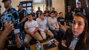 Los rugbiers presenciaron las distintas instancias del juicio en su contra. Foto Télam