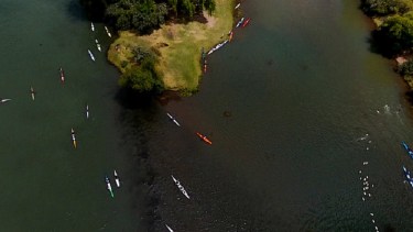 El sábado 7 comenzará la regata internacional en el río Negro. Foto Gentileza