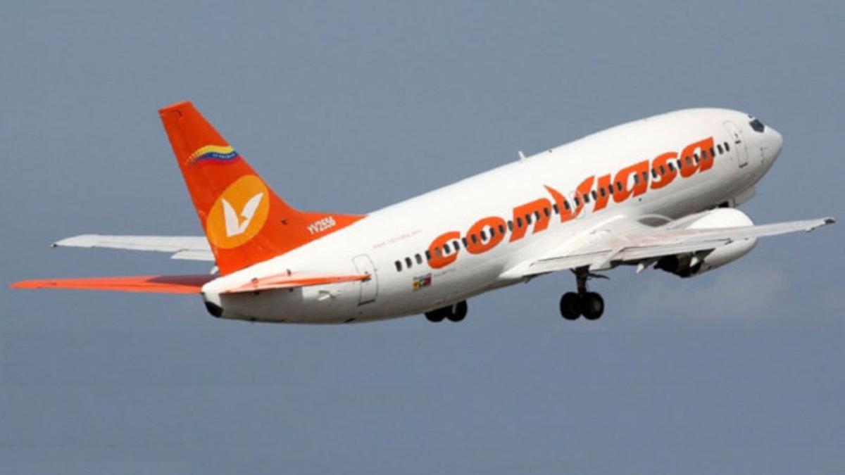 El avión pertenece a la aerolínea de bandera venezolana Conviasa. 