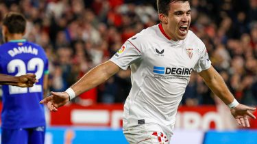 El Huevo habló luego de convertir un tanto en el triunfo de Sevilla.