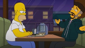 Los Simpson lo hicieron otra vez: predijeron a Bad Bunny rompiendo un celular