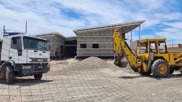 El avance de obra del jardín Nº 35 es cercano al 42%. (Foto: Andrea Vazquez)