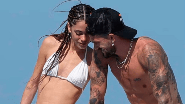 Rodrigo De Paul y un tatuaje dedicado a Tini. 