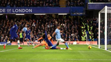 Mahrez metió el gol de la victoria para el City.