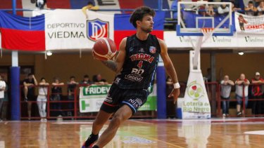 Thygesen fue el goleador de Deportivo Viedma contra Gimnasia. Foto:  Lucas Arruda, prensa Viedma 