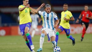 Argentina perdió 3 a 1 con Brasil y se complica en el Sudamericano Sub 20