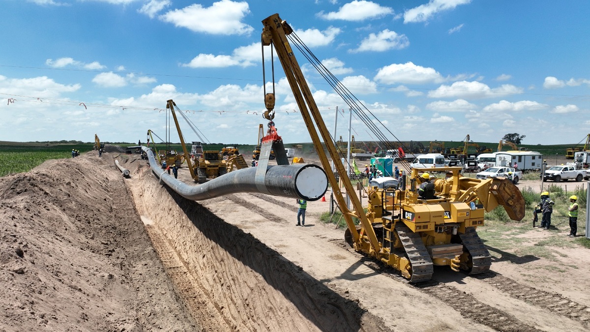 Gasoducto. Es el motor del gasto en obra pública. (Foto: gentileza)