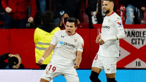 Eufórico: así gritó el gol el «Huevo» Acuña antes de las explosivas declaraciones contra Sevilla