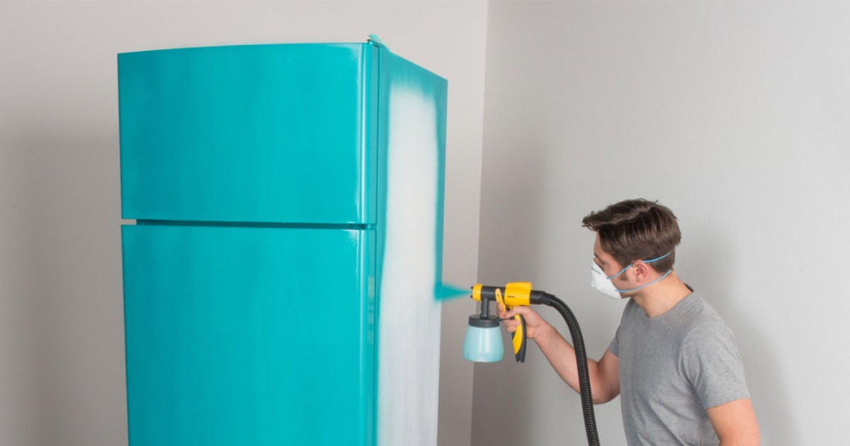 proteccion Suri apagado Cómo renovar los electrodomésticos con pintura en spray