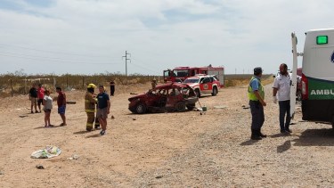 Fueron tres los rodados involucrados. (Fotos: gentileza Marcelo Sosa)