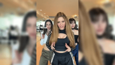 Shakira hizo el challenge  del nuevo tema con Bizarrap. 