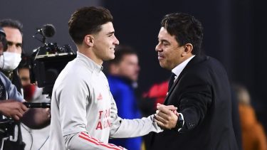 Álvarez contó qué habló con Gallardo durante el Mundial.