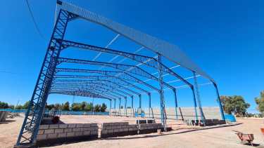 El gimnasio de la futura Ciudad Deportiva. Foto Andrea Vázquez.