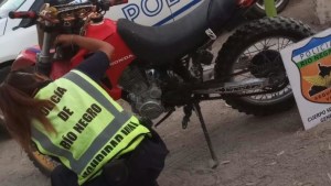 Secuestraron en Roca una moto que habían robado en Neuquén