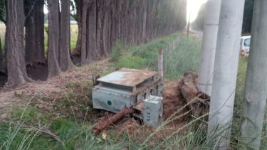 Según estimó Barhen, el perjuicio económico se estima cercano a los 100.000.000 de pesos.  Foto gentileza Edersa