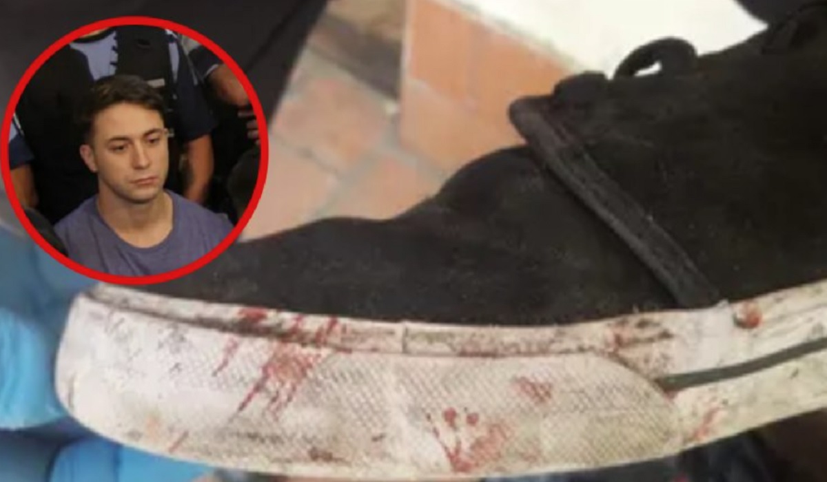 El calzado que usaba Máximo Thomsen y que fue secuestrado.