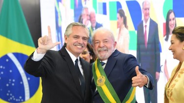 Alberto Fernandez mostró su solidaridad con el flamante presidente de Brasil. Foto Presidencia