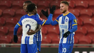Alexis MacAllister es uno de los mejores volantes del fútbol inglés y brilla en el Brighton. Foto: AP