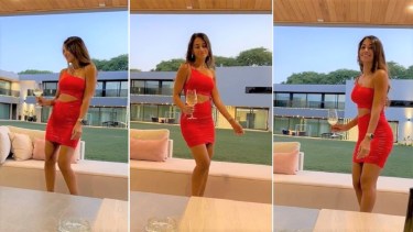 "Pa' la Selección" era el tema que bailaba Antonela Roccuzzo en el video que subió Lionel Messi. (Archivo).-