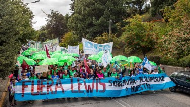 Los manifestantes confluyeron en el Centro Cívico. Foto: gentileza ATE