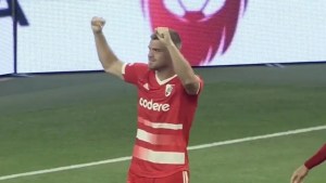 Beltrán está conforme porque con su gol ayudó a la victoria de River