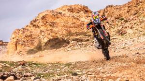 Kevin Benavides ya esta en el segundo lugar del Dakar en motos