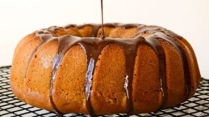 Torta de zapallo con cubierta de chocolate