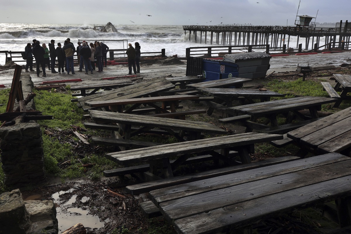 Los daños que dejaron las lluvias que ya cayeron sobre California. 