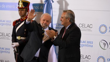 El presidente Alberto Fernández ofreció el discurso de apertura en la Cumbre VII de la Celac que se realiza en Buenos Aires. Foto Télam. 