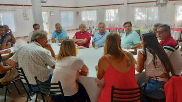 El encuentro de la dirigencia de Juntos y de la UCR fue en Roca. Foto Gentileza