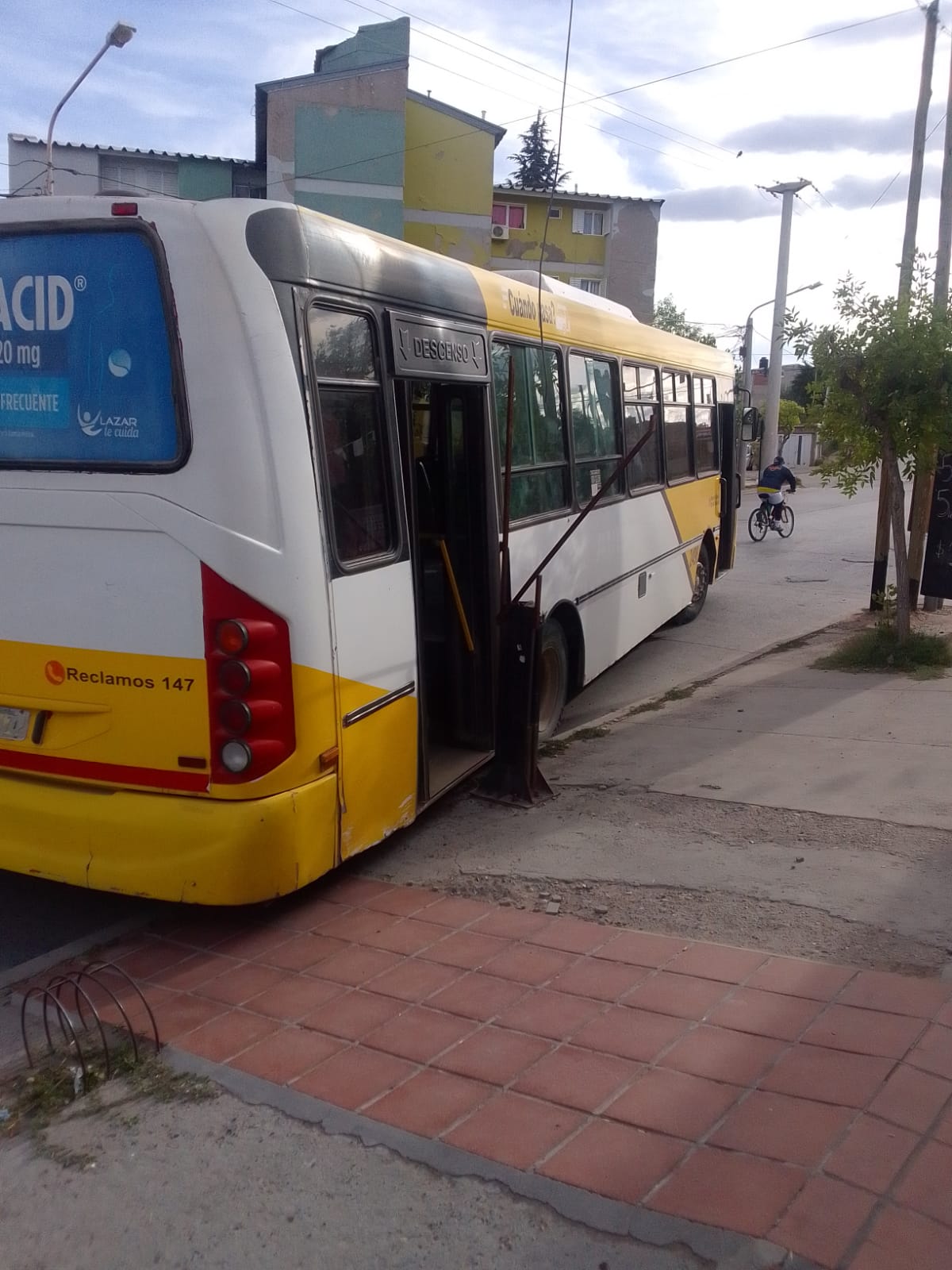 Otro más: un colectivo se quedó sin frenos y chocó contra un poste en ...