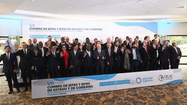 Todos los participantes de la cumbre de la Celac en Buenos Aires. 