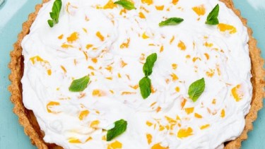 Hoy preparamos tarta de duraznos