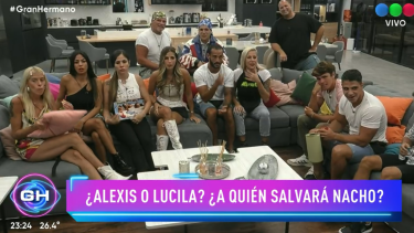 Nacho, optó entre Alexis y Lucila en Gran Hermano. Foto: Captura Telefe