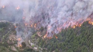 El incendio en Cuesta del Ternero está fuera de control y ya consumió 1300 hectáreas