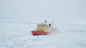 Un enorme iceberg se desprendió de La Antártida y temen por el Almirante Irízar