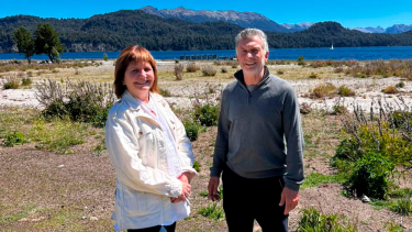 La titular del PRO Patricia Bullrich y el expresidente Mauricio Macri se reunieron ayer en VIlla La Angostura. Foto archivo. 