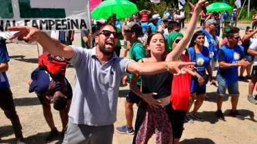 La última movilización para exigir la apertura del paso Tacuifí fue en febrero. Foto: archivo