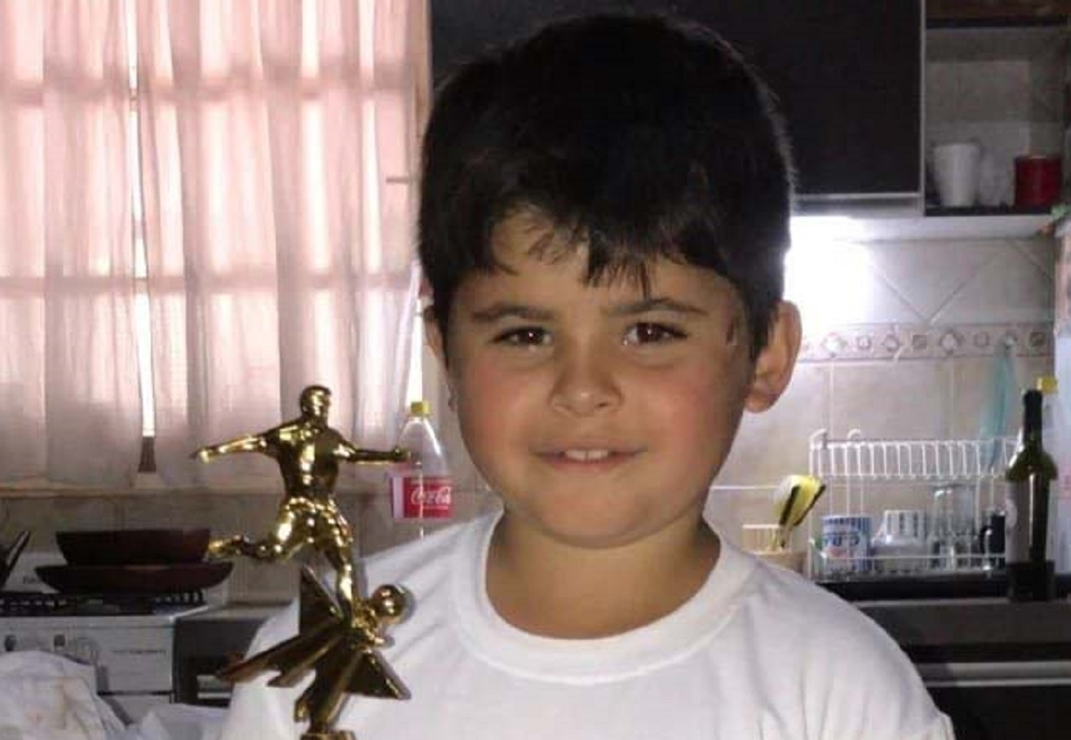 Gianluca Tizziano Maschio Zapata tiene 8 años y es de la localidad cordobesa de Monte Maíz.