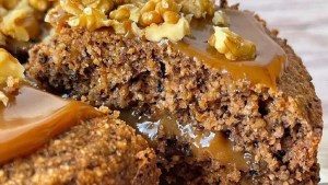 A la rica torta de nuez en su versión saludable