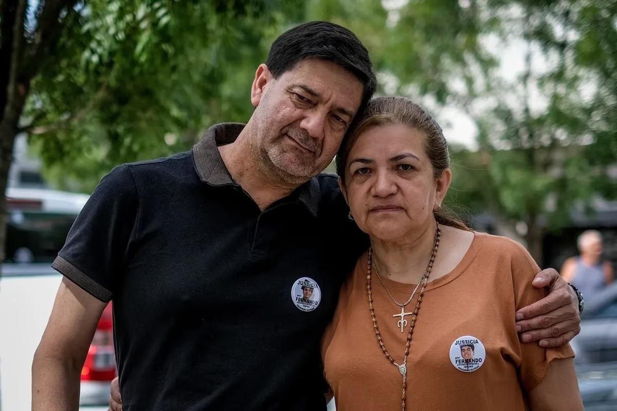 Graciela Sosa y Silvino Báez, los padres de Fernando. 