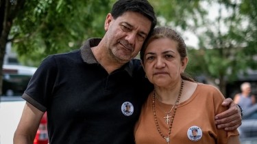 Graciela Sosa y Silvino Báez, los padres de Fernando. 