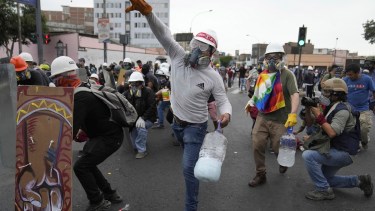 Las protestas en Perú recrudecieron durante este sábado. 