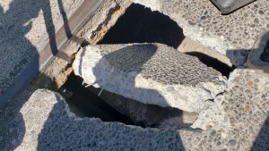 Se rompió la calzada y está cortado el puente ferrocarretero entre Viedma y Patagones