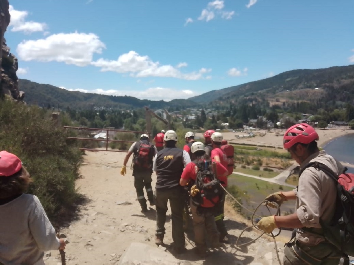 El rescate lo realizó personal de emergencia del Parque Nacional Lanín en el cerro Barndurria (Parque Nacional Lanín)
