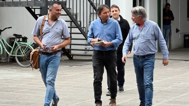 Unter volvió a cuestionar la “parcialidad” del ministro Stopiello que -dicen- “no cumple con los trabajadores”. Foto: Marcelo Ochoa.