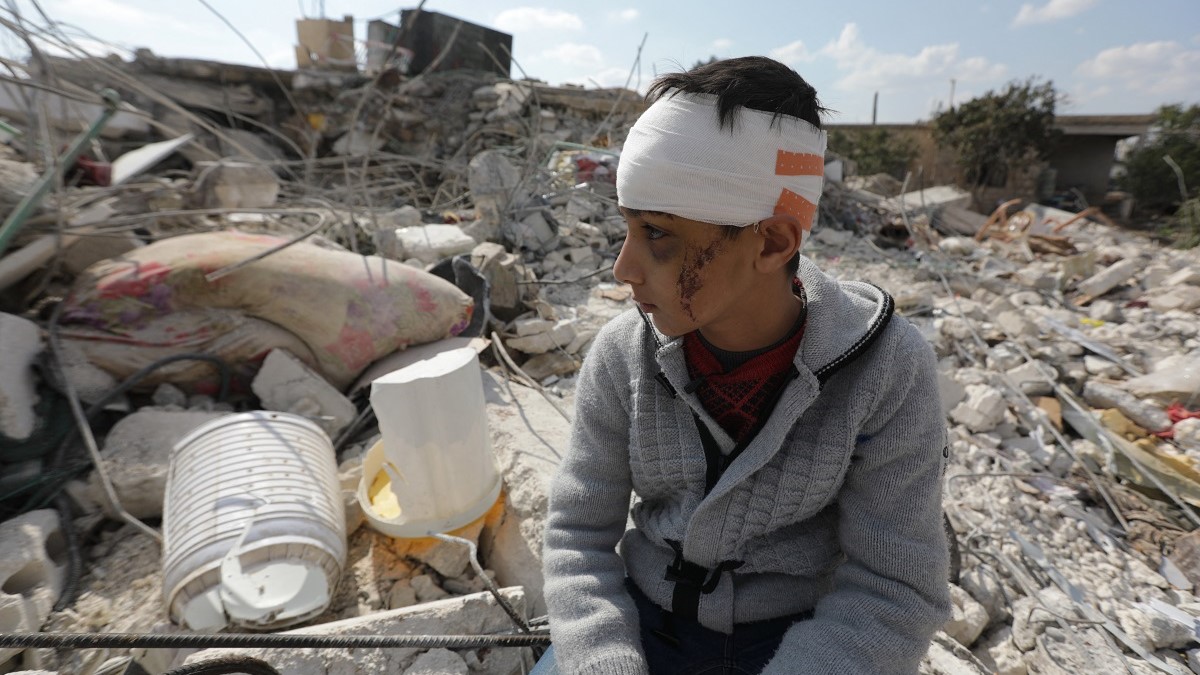 Miles de niños perdieron a sus familias y los datos preocupan a Unicef. Foto de Bakr Alkasem/AFP. 